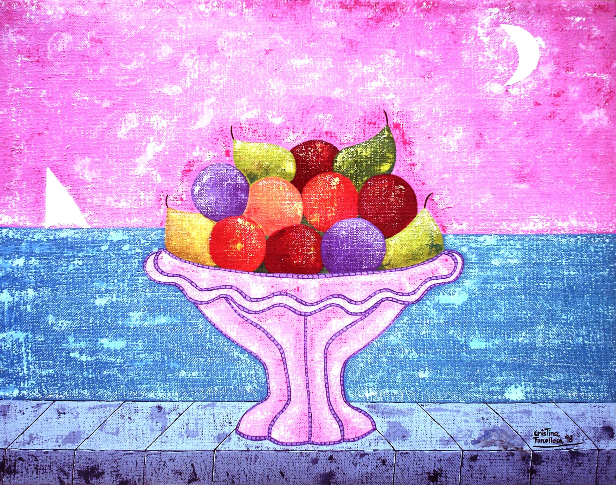 1998 Bodegón con frutas y mar
