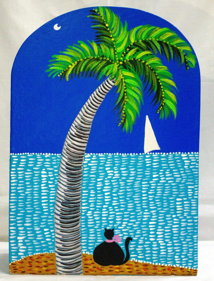 Palmera con pez posterior